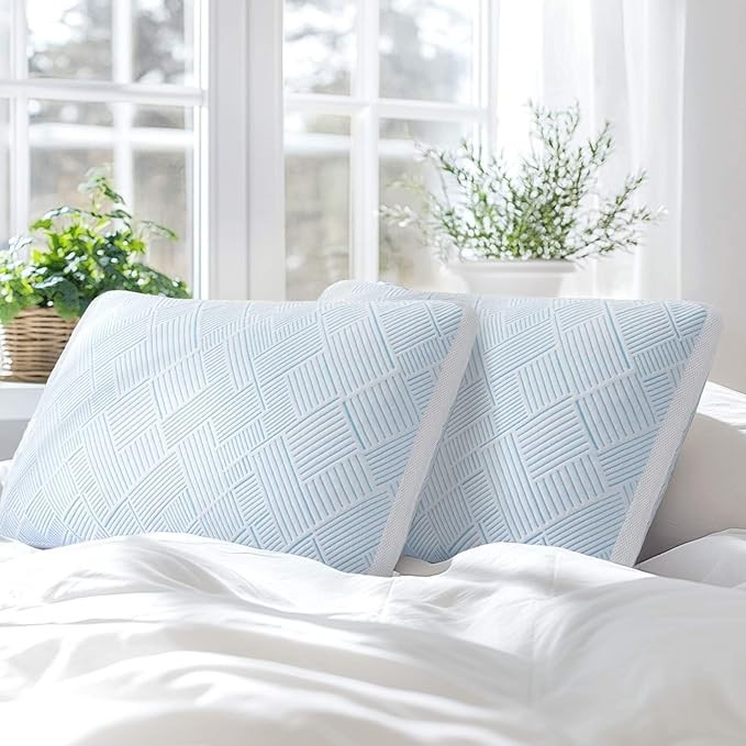 Queen Size 2-Pack Cooling Bamboo Memory Foam Pillows (Oeko-TEX Certified) suppliers